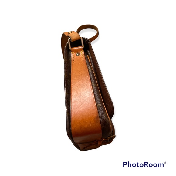 Authentic LOUIS VUITTON Cartouchiere MM Shoulder Bag Monogram Leather Brown - Picture 4 of 13